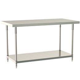 Metro TableWorx Mobile-Ready Work Table 316 Stainless Steel 304 Under Shelf and Components 24