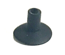 Vacuum Cup; Black Conductive High-Temperature Silicon, 0.38