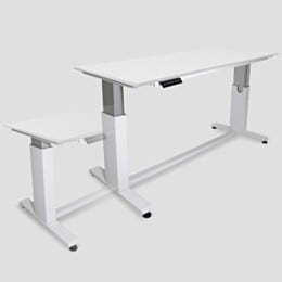 Work Station, Cleanroom, ErgoHeight®; Polypropylene, Solid Top, 48