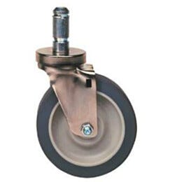 Metro Super Erecta Stem/Swivel Caster Chrome-Plated Steel and Hi-Modulus Rubber 5