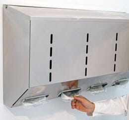 Dispenser; Glove, 304 or 316 SS, 16