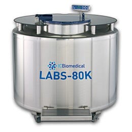IC Biomedical Cryogenic Storage LABS 80K w/ CS200 Controller, 1269 L, LABS80K-CS
