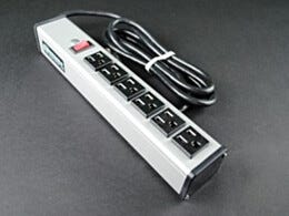 Power Strip; 6 Outlets, 120VAC/60Hz, UL Listed, Installed