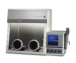Labconco Protector Combination Glovebox 2 Ports Stainless Steel Liner 63.5