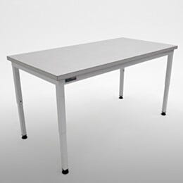 Work Station, Cleanroom, Standard; Static-Dissipative Laminate, Solid Top, 48