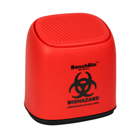 1.5-Gallon BenchBin Benchtop Biohazard Bin, MTC Bio, A8401B