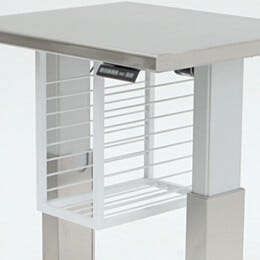 Rack; Computer CPU for Work Stations, Powder-Coated Steel, 12