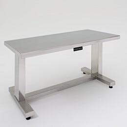 Work Station; BioSafe® ErgoHeight®, 304 or 316 SS, Solid Top, 48