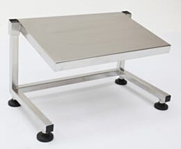 Footrest; ISO 6, BioSafe® 304 Stainless Steel, Adjustable Height, 18