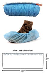 Shoe Covers; Spunbond Polypropylene, 600 pairs