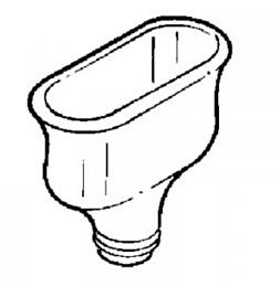Cupsink; Oval, Polypropylene, for use with Work Surface Cut-outs, Labconco, 6