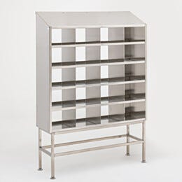 Free-Standing Multifunctional Storage System, BioSafe®, 304 SS, 48