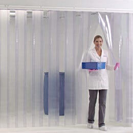 Strip Shield; Anti-Static PVC, 60 mil, 24' H, in 8
