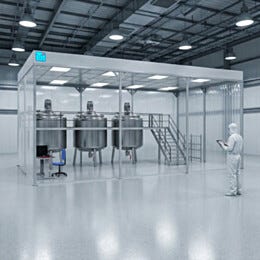 Universal® High Bay Cleanroom, 20'W x 24'D x 24'H