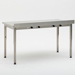 Work Station, Vibration-Free; 304 Stainless Steel, Solid Top, 48