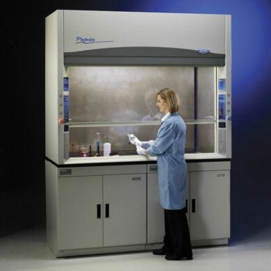 Labconco manufactures fume hoods designed for handling radioisotopes and providing effective containment  |  3648-11 displayed