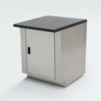 24” wide stainless steel base cabinet with epoxy table top; ideal for biochemistry labs and proteomic research  |  1725-11