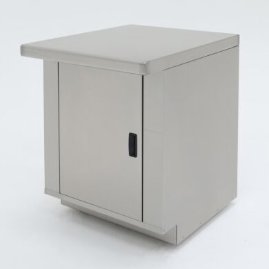 24” wide stainless steel base cabinet for cleanroom or laboratory use  |  1725-01 displayed