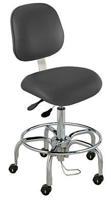 Ergonomic static-control chair features ''Soft Touch'' height adjustment  |  2802-73 displayed