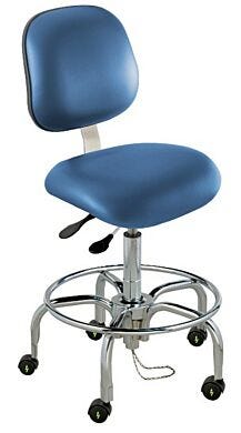 Ergonomic static-control chair features ''Soft Touch'' height adjustment  |  2802-74 displayed