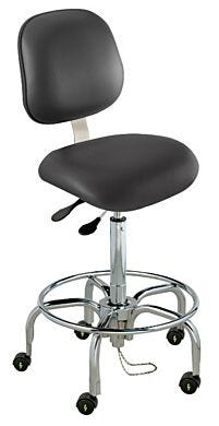 Ergonomic static-control chair features ''Soft Touch'' height adjustment  |  2802-76 displayed