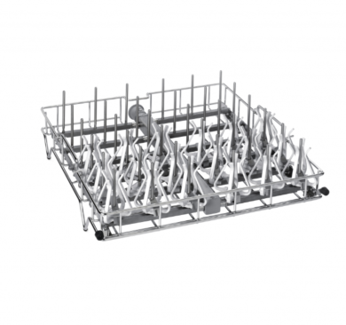 304 Stainless Steel Upper Spindle Rack #4668600 by Labconco for use with SteamScrubber labware washers  |  6927-43 displayed