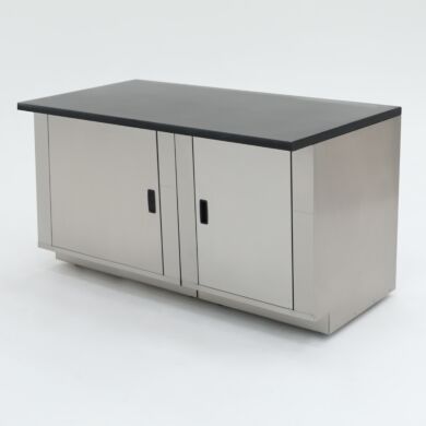 60” wide stainless steel base cabinet with epoxy table top; ideal for biochemistry labs and proteomic research  |  1725-14