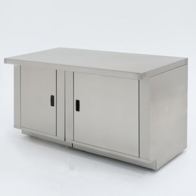 60” wide stainless steel laboratory base cabinet with 2 doors  |  1725-04 displayed