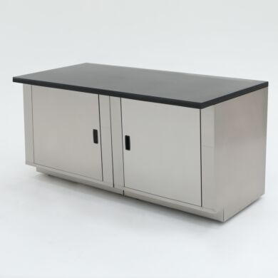 72” wide stainless steel base cabinet with epoxy table top; ideal for biochemistry labs and proteomic research  |  1725-15