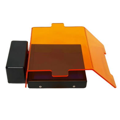 SmartBlue™Mini Transilluminator with detachable dual position amber filter cover for gel viewing and excising DNA bands