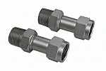 Two adapters M16x1 female to NPT 3/8