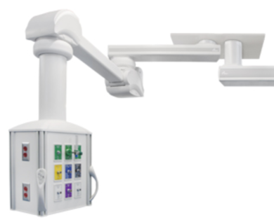Customizable Amico Anesthesia OR Booms/Pendants with a 340° rotation include a console, dual mount ceiling plate, arms and electrical and choice of gas supply  |  