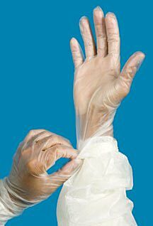 Cleanroom disposable gloves are suitable for lab applications and strict cleanliness requirements  |  5605-30 displayed