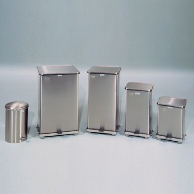 ValuLine Stainless Steel Trash Cans from Rubbermaid come in 5 different sizes