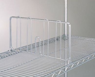 Chrome-plated dividers enhance organization and protect material from sliding across shelves during transit  |  1301-86