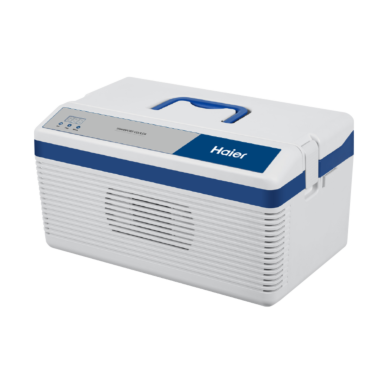 Active cooling Constant Temperature Transport Cooler #HYZ-15Z with alarm and a 2ºC to 10ºC transit temperature range accommodates 15 blood bags	  |  1720-95 displayed