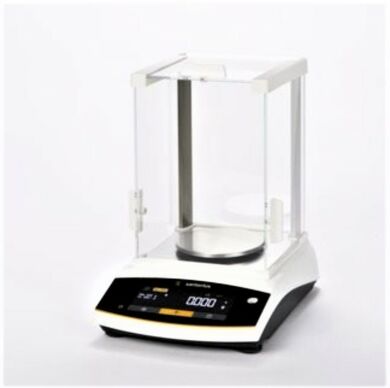 Models with a weighing capacity from 60g to 220g and a 0.1mg readability feature a draft shield, isoCAL, LED touch display and 12 built-in applications
