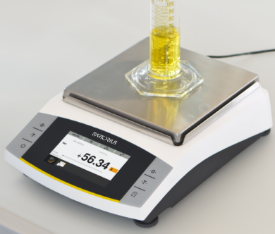 Sartorius Entris II BCA Advanced Precision Balances with a stainless steel weighing pan are available with external or isoCAL internal adjustment  |  5706-PP-04 displayed