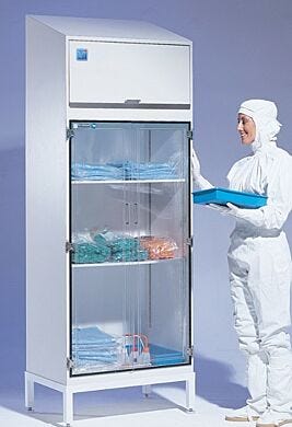 Steel Sloped Top Garment Storage Cabinet  |  4101-25C-S displayed