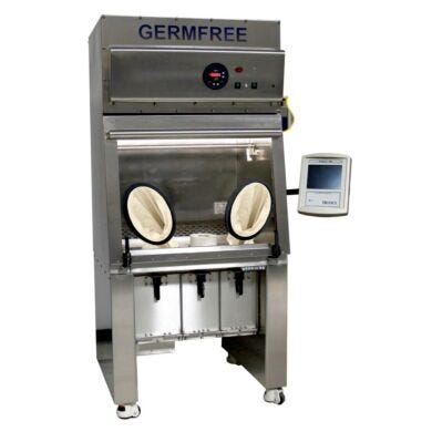 Germfree’s Radiopharmacy Compounding Aseptic Containment Isolators feature lead-shielding around the ISO 5 workspace  |  5607-22 displayed