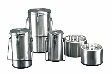 Benchtop Liquid Nitrogen Containers by Worthington Industries allow easy transfer of LN2 between bulk containers and the workbench  |  