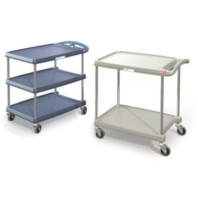 InterMetro two or three tier shelf utility cart with Microban protection  |  1532-13A d
