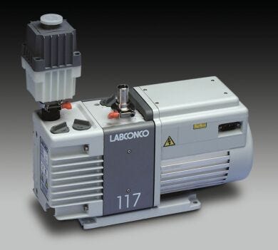 Rotary Vane Vacuum Pump by Labconco delivers a reliable vacuum source for lyophilizers, glove boxes and  concentrators  |  3643-79 displayed