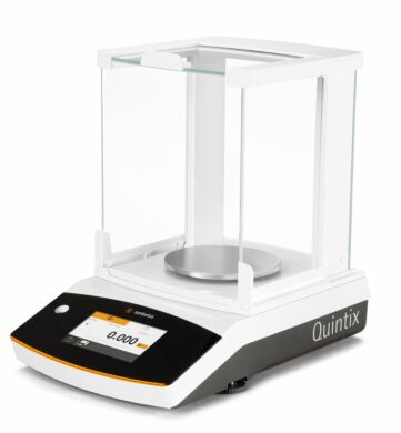 Quintix Precision Balances with Draft Shield are available in 210g (shown), 310g and 510g weighing capacities with a pan diameter of 4.7