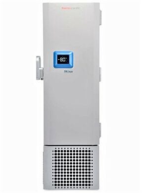 TDE ULT Freezer by Thermo Fisher Scientific with a 14.9 cu. ft. capacity accommodates 300 2” cryoboxes and includes three shelves, 115V model