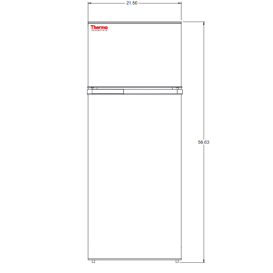 7.1 cu. ft. TSV07CPSA Combo Refrigerator/Freezer by Thermo Fisher Scientific; SNAP-Compliant model includes 3 adjustable shelves and 1 drawer  |  1720-08A displayed