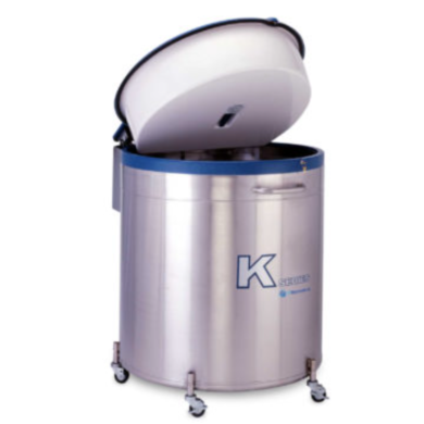 TW K Series 38K Cryostorage Freezer with a 590L and 38350 2ml vial capacity for LN2 sample storage in liquid or vapor phase; controller included in select model