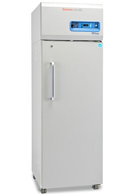 Single-solid door 326L TSX High-Performance Refrigerator by Thermo Fisher Scientific includes 4 shelves and casters; GMP Clean Room Class A/ISO 6 compatible  |  1621-12 displayed