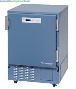 Energy-efficient HLR105-GX Lab ADA Undercounter Refrigerator by Helmer Scientific in 5.3 cu. ft. with Horizon controller | 6707-18A displayed