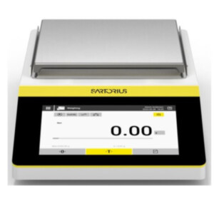 Economical Quintix Pro Precision Balances by Sartorius with a 1200-12,200 g capacity, 10 mg or 100 mg readability, and an integrated applications program